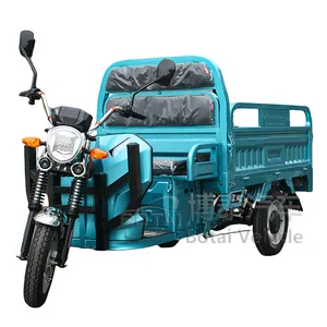 Venta al por mayor 800W 1000W 1200W 3 ruedas de carga eléctrica E Rickshaw triciclos motocicleta hidráulica autopropulsada eléctrica elevador de cissor