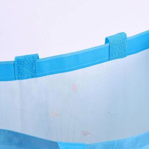 กระเป๋าผ้า PP ขายส่ง พิมพ์สีเต็มรูปแบบ โลโก้สั่งทำเคลือบลามิเนต กระเป๋าช้อปปิ้ง PP เป็นมิตรกับสิ่งแวดล้อม - Product Image 3