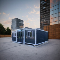 Maison conteneur extensible de luxe Petites maisons préfabriquées Panneau sandwich en acier fabriqué en Chine Matériau Design moderne Extérieur