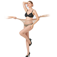 Vente chaude femmes été ultra-mince bas collants Anti-crochet fil collants Transparent Core soie chaussettes