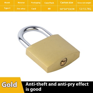 Candado de hierro con llave de una palabra de desbloqueo directo de 32mm, candado de seguridad de tamaño pequeño con Material de acero inoxidable, candado pequeño de acero de cobre - Product Image 6