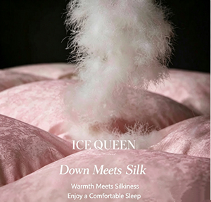 Couette de luxe en duvet de canard blanc doux, écologique, jacquard intégral, épaisse et chaude, pour lit Queen, idéale pour la maison - Product Image 4