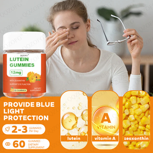 Bonbons gélifiés à la vitamine C, à la lutéine et à la zéaxanthine, complément alimentaire pour la santé des yeux pour adultes, adolescents et enfants, 2 gélifiés par jour, 60 unités - Product Image 4