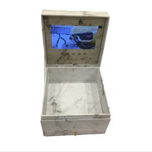 Roses préservées dans un tiroir, boîte vidéo pour la fête des mères, boîte-cadeau vidéo Lcd, lecteur vidéo 7 pouces, boîte vidéo en marbre avec Roses - Product Image 5