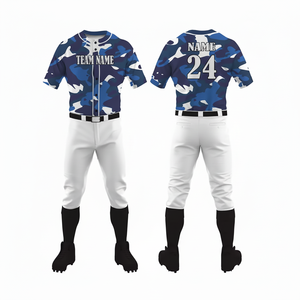 Uniforme de béisbol para hombre hecho a medida de poliéster 100% de alta calidad a la venta Uniforme de béisbol para hombre de nuevo diseño - Product Image 1