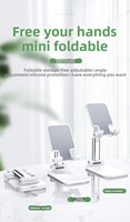 Support de téléphone de bureau multifonctionnel portable pratique en ABS avec chargeur inclus pour diffusion en direct paresseuse, tablette étanche