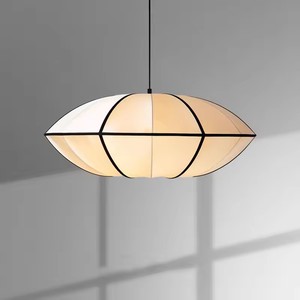 Lampada <span class=keywords><strong>a</strong></span> <span class=keywords><strong>Sospensione</strong></span> in Tessuto Stile Wabi-sabi Giapponese, Forma di Zucca, Luce LED Sospesa, <span class=keywords><strong>Lampadina</strong></span> E27, <span class=keywords><strong>Lampadario</strong></span> <span class=keywords><strong>a</strong></span> Soffitto - Product Image 1
