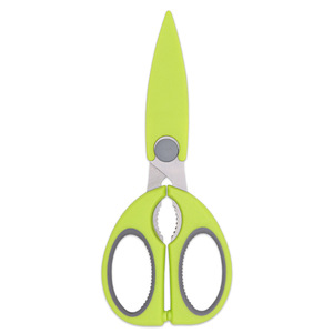 <b>Kitchen</b> Scissors Stainless Steel Straight Head Home Use Blue Pink Bulk Color Random Yangjiang Origin - Product Image 5