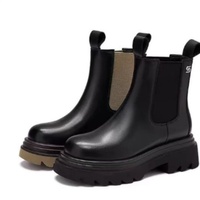 Premium Custom wanita kulit Chelsea Boots tahan lama Kasual penggunaan luar ruangan pola Solid warna telanjang pergelangan kaki untuk musim panas musim gugur musim dingin