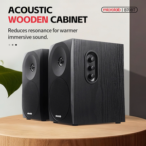 Professionnel haute qualité multimédia Microlab B70BT en bois 2.0 canaux HiFi Studio étagères haut-parleurs pour fête salon - Product Image 5