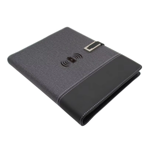 Kit Cadeau d'Entreprise Exclusif : Agenda Numérique A5 Personnalisé avec Chargeur Sans Fil et Power Bank Intégrée - Product Image 2