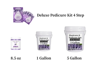 Gommage exfoliant pour pédicure en gallon, marque privée, SPA 4 en 1, lavande, seau de 1 gallon, gommage au sucre - Product Image 3