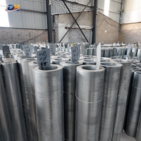 Bobine de tôle perforée en aluminium, panneau métallique léger pour la décoration de bâtiments et les systèmes de plafonds