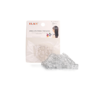Anelli per trecce 8x9mm 20 pezzi Accessori per lo styling dei capelli - Product Image 1