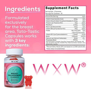 Gommes d'agrandissement du sein personnalisées directes de l'usine suppléments beauté raffermissement de la peau bonbons pour les seins - Product Image 6