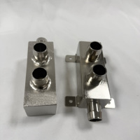 Raccord de refroidissement à eau en aluminium et acier inoxydable 316, connecteur de refroidissement liquide usiné CNC, adaptateur de connecteur de refroidissement, OEM personnalisé