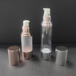 Rose Or Argent 30 ml 50ml Bouteille en verre à pompe à lotion sans air 30 ml Bouteille à pompe sans air torsadée <span class=keywords><strong>K1300</strong></span> - Product Image 1
