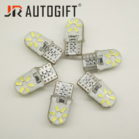 T10 Silicone Led 3014 12SMD voiture ampoule W5W 192 168 gel de silice Automobile cale feux latéraux plaque d'immatriculation ampoule indicateur 12V 24V