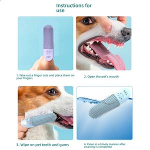 Cepillo de Dientes de Silicona para Mascotas con Cubierta para Dedos, para Gatos y <span class=keywords><strong>Perros</strong></span>, <span class=keywords><strong>Limpieza</strong></span> <span class=keywords><strong>Bucal</strong></span> de 360 Grados, Proveedor OEM/ODM Disponible - Product Image 5
