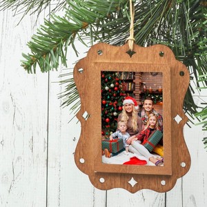 Wood Photo <b>Frame</b> Rectangular <b>Wall</b> Hanging Durable For Living Room Bedroom Study - Product Image 2