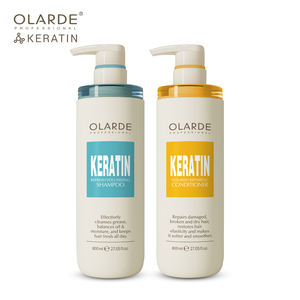 Shampooing et revitalisant réparateur à la kératine pour <span class=keywords><strong>cheveux</strong></span> plats et <span class=keywords><strong>gras</strong></span>, ajoute de l'épaisseur et de la force aux <span class=keywords><strong>cheveux</strong></span> secs et abîmés pour une brillance durable - Product Image 2