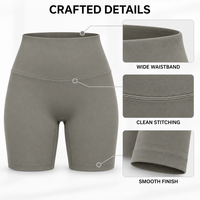 Shorts de sport taille haute sans couture pour femme, avec cordon de serrage, effet galbant et rehausseur de fessier, idéal pour la course, le yoga et l'entraînement – Grande taille – Nouvelle collection