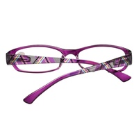 Gafas de lectura con bloqueo de luz azul para mujer con bisagra de resorte Revestimiento antirreflectante Marco cuadrado Logotipo personalizado Marco rojo y negro