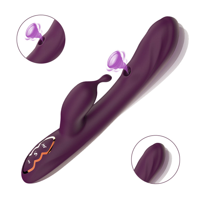 Alpha Dual Function Vibrator Women 7 Vibe 7 Suction Speeds Magnetic USB Rechargeable Custom Color Wholesale OEM Support