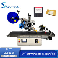 Machine d'étiquetage automatique de table électrique SKYONE-850ZJ pour emballages plats de boissons avec moteur anti-effraction
