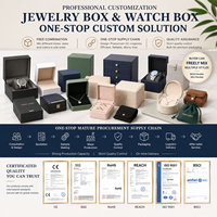 Boîte à bijoux en papier avec insert pour bague de mariage en diamant, double porte magnétique, ensemble de bijoux, emballage cadeau