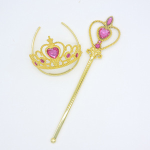 Set <span class=keywords><strong>de</strong></span> Corona y Varita Mágica <span class=keywords><strong>de</strong></span> la Princesa Anna <span class=keywords><strong>de</strong></span> <span class=keywords><strong>Frozen</strong></span>, Accesorio <span class=keywords><strong>de</strong></span> <span class=keywords><strong>Disfraz</strong></span> <span class=keywords><strong>de</strong></span> Plástico Dorado para Niñas, Juguetes <span class=keywords><strong>de</strong></span> Juego <span class=keywords><strong>de</strong></span> Roles - Product Image 3
