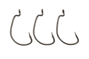 Móc câu cá nước ngọt/nước mặn thép carbon cao 7316 cỡ 1/0 #   Mồi mềm dạng sâu bụng rộng, móc lệch, dành cho cá chép - Product Image 2