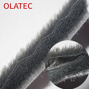 Bande d'étanchéité OLATEC Fin Pile Weather Strip en nylon haute densité pour portes et fenêtres coulissantes en aluminium, coupe-vent, anti-poussière, certifiée RoHS - Product Image 1