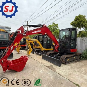 Mini-excavatrice Yanmar ViO55 d'occasion |   Excavatrice sur chenilles à queue zéro de 5,5 tonnes |   Mini-pelleuse compacte d'origine japonaise à vendre - Product Image 5