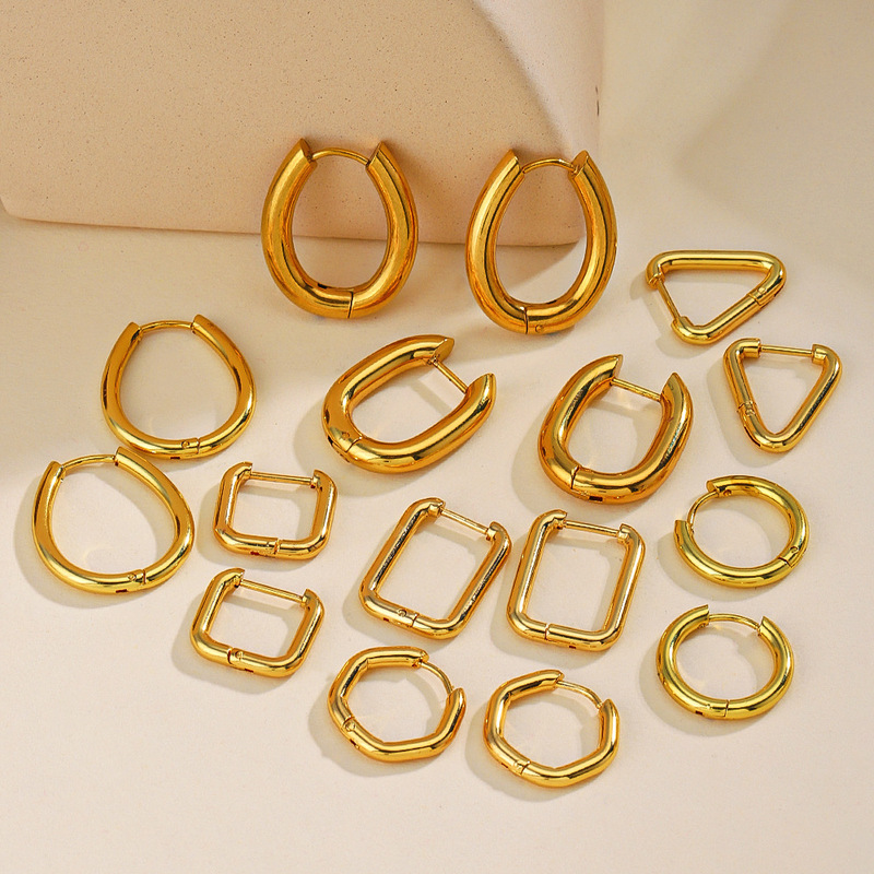 Fashion 18K Gold Plated Stainless Steel