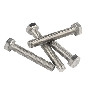 เครื่องมือฮาร์ดแวร์ DIN933 SS304 A2-80 M6 M8 M10 M12 M16สแตนเลสสลักเกลียวหกเหลี่ยมและถั่วฟรีตัวอย่างจากจีน - Product Image 2