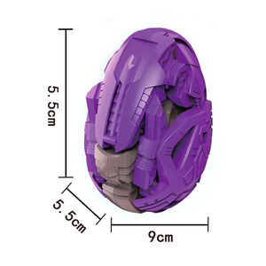 Mainan Dinosaurus Plastik Hadiah Mini Berubah Bentuk, Mainan Dinosaurus Telur Diy - Product Image 3
