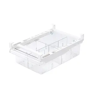 Nouveau réfrigérateur contenants de stockage en plastique support de stockage réglable cloison de réfrigérateur