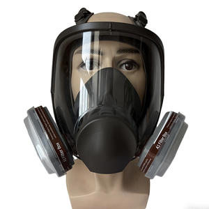 <span class=keywords><strong>Masque</strong></span> intégral CF6800 avec cartouches filtrantes A1 - Protection PC à large champ de vision, protection contre les gaz organiques pour les <span class=keywords><strong>travaux</strong></span> chimiques et de peinture - Product Image 1
