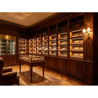 Vitrine d'exposition pour cigares en bois de cèdre espagnol, Humidor, Meuble humidificateur pour cigares à vendre