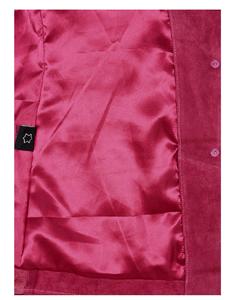 Veste à capuche pour femme en cuir Nappa doux fuchsia 100% véritable, design personnalisé, fermeture éclair YKK, marque privée OEM/ODM, streetwear - Product Image 6