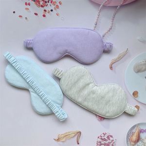 Masque de sommeil ajustable en coton jersey 100% personnalisé à faible MOQ, 20,5*9,5 cm, pour les yeux bandés - Product Image 3