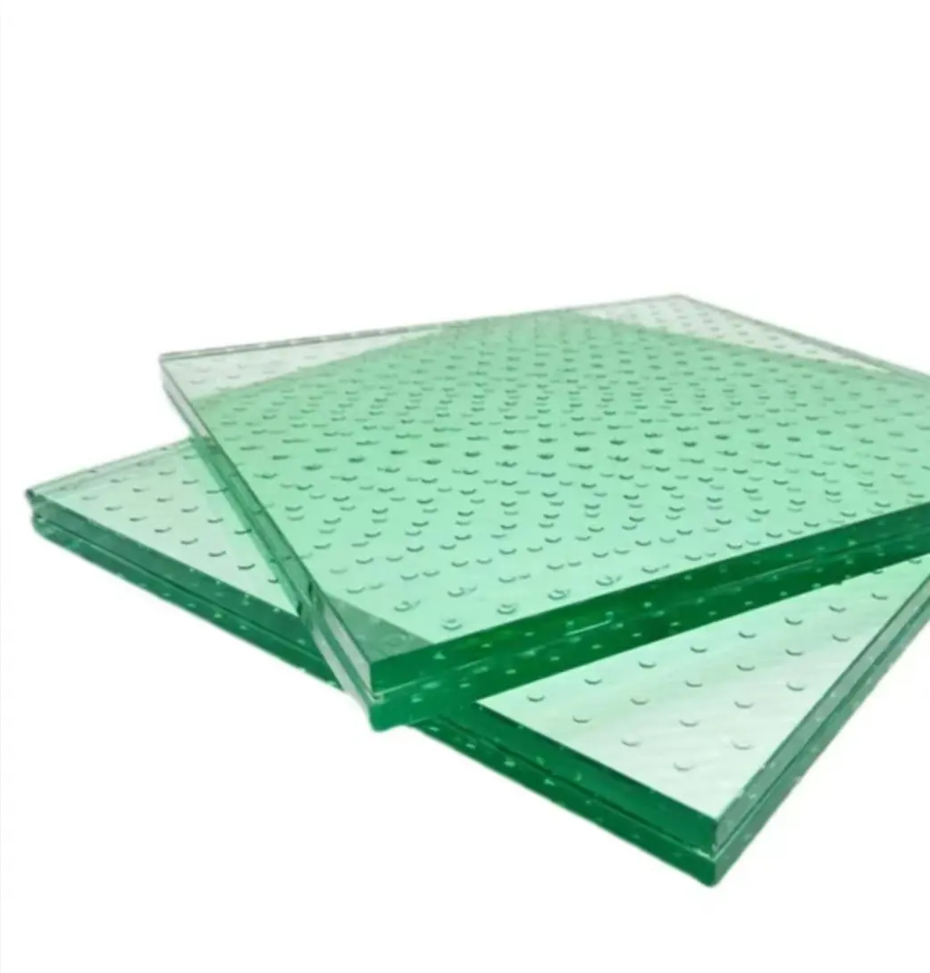 Anti-Rutsch-Glasboden hohe Sicherheit laminiertes Glas Anti-Rutsch-Muster Strukturglas für Gehweg Bodenpreis