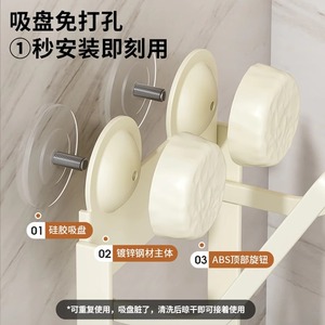 Support pour couvercles de casseroles avec plateau, rangement suspendu multi-niveaux pour ustensiles de cuisine et couvercles de casseroles - Product Image 4