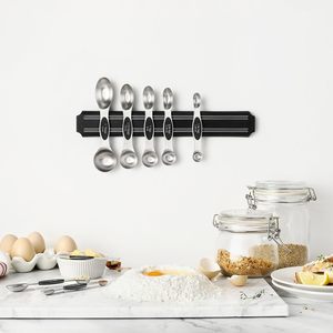 Ensemble de cuillères à mesurer magnétiques de qualité supérieure avec niveleur, cuillères à soupe empilables en acier inoxydable pour la pâtisserie - Product Image 4