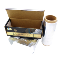 Rouleau de papier aluminium de qualité alimentaire supérieure 99,9 %, diamètre 140 mm, coupé et lisse, pour essentiels de chicha et narguilé