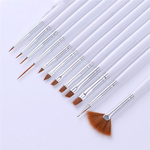12 Sets de Herramientas para Decoración de Uñas: Pinceles de Nailon, Lápiz de Fototerapia de Cristal, Pincel en Forma de Abanico, Pincel para Líneas de Flores, Varilla Blanca, Cola Roja, Kit de Uñas - Product Image 5