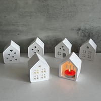 Moule en résine DIY pour maison lumineuse artistique tridimensionnelle, porte-bougie chauffe-plat, petite décoration d'intérieur à polymérisation à froid