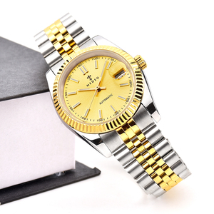 <span class=keywords><strong>Orologio</strong></span> Personalizzabile Impermeabile in Acciaio Inossidabile per Uomo e <span class=keywords><strong>Donna</strong></span>, Movimento Meccanico <span class=keywords><strong>Automatico</strong></span> Miyota, Colore Oro, Novità - Product Image 3