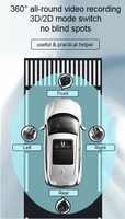 Vente en gros KC-360E grand angle vue surround 1080p voiture dvr dash cam 3D 360 degrés vue panoramique caméra de voiture